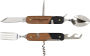 Alternative view 5 of Stainless Steel Camping Cutlery Tool with Acacia Wood Handle