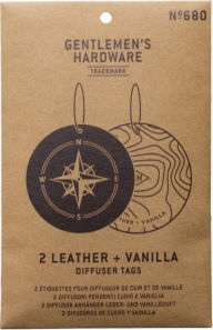 Title: Leather & Vanilla Air Fresheners - Compass Design