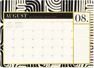 Title: 2025 Black And White Desk Blotter