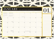 Alternative view 3 of 2024-2025 Paper Source Black And White Desk Blotter