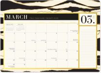 Alternative view 4 of 2024-2025 Paper Source Black And White Desk Blotter
