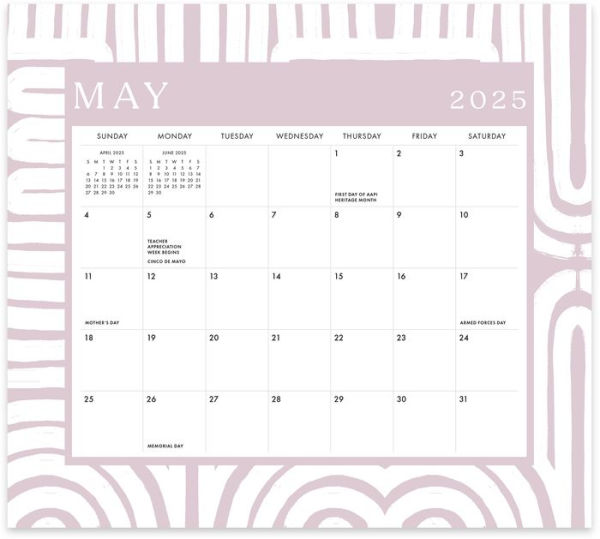 2024-2025 Paper Source Neutral Monthly Magnetic Calendar