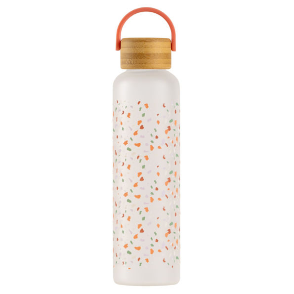 19oz Glass Water Bottle - Terrazzo