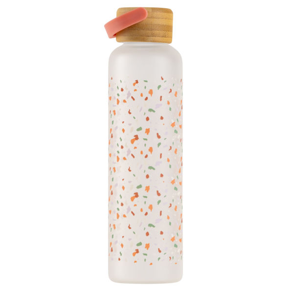 19oz Glass Water Bottle - Terrazzo