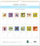 Alternative view 2 of 2025 Paper Source Bird Calendar Wall Calendar with Foil