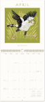 Alternative view 3 of 2025 Paper Source Bird Calendar Wall Calendar with Foil