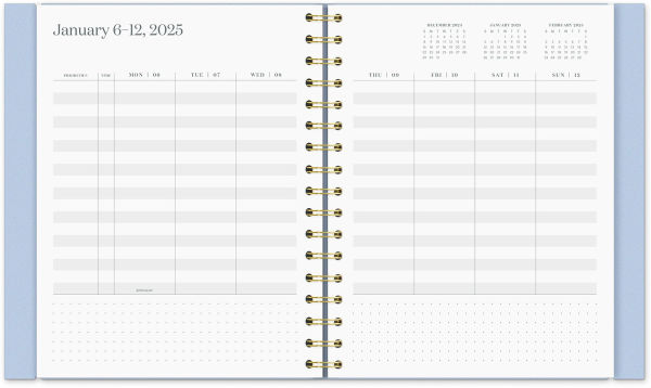 2025 Paper Source Modernist Concealed Spiral Planner