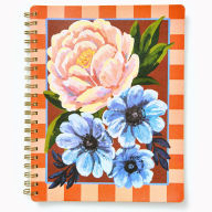 Title: Paper Source Floral Checker Baxter Notebook