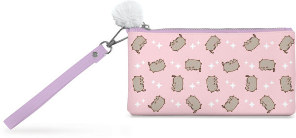 Pusheen Sparkles Pencil Pouch with Wrist Strap & Decorative Pull
