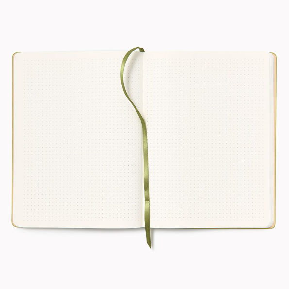 Paper Wasp Large Olive Dotted Journal