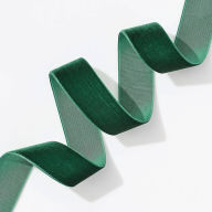 Title: Velvet Evergreen Ribbon 1 5 YD