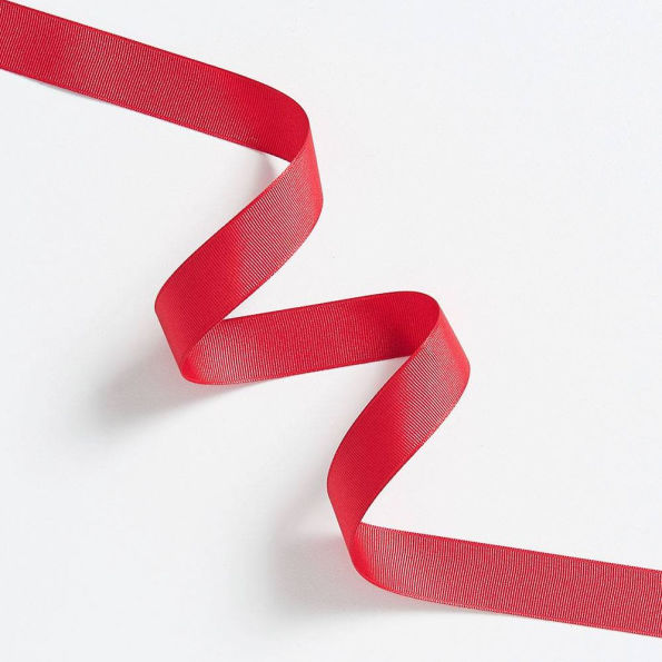 Grosgrain Red Ribbon 1" 10 YD