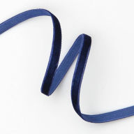 Title: Dark Blue Skinny Velvet Ribbon