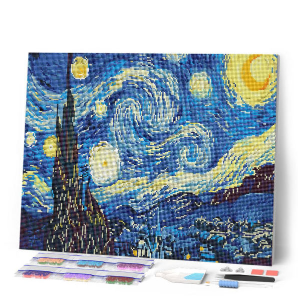 Starry Night 16x20 Diamond Art Kit