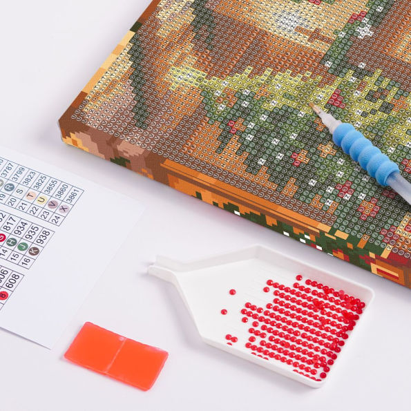 Cozy Holiday 10x10 Framed Diamond Art Kit