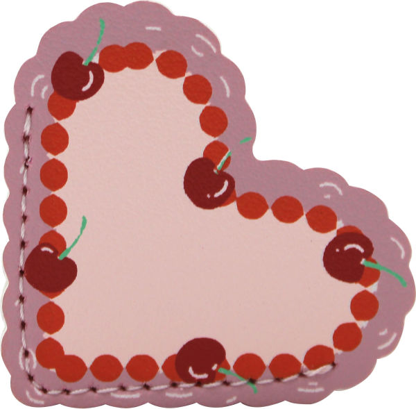Heart Cake Leather Page Marker