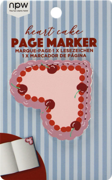Heart Cake Leather Page Marker