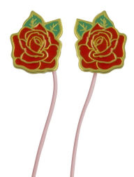 Title: Red Rose Earbuds