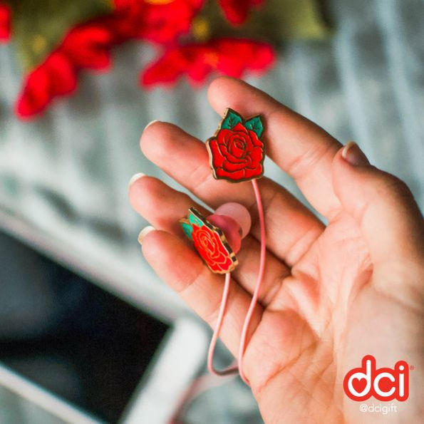 Red Rose Earbuds