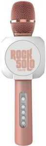 Title: Rock Solo Bluetooth Karaoke Microphone and Speaker - Rose Gold