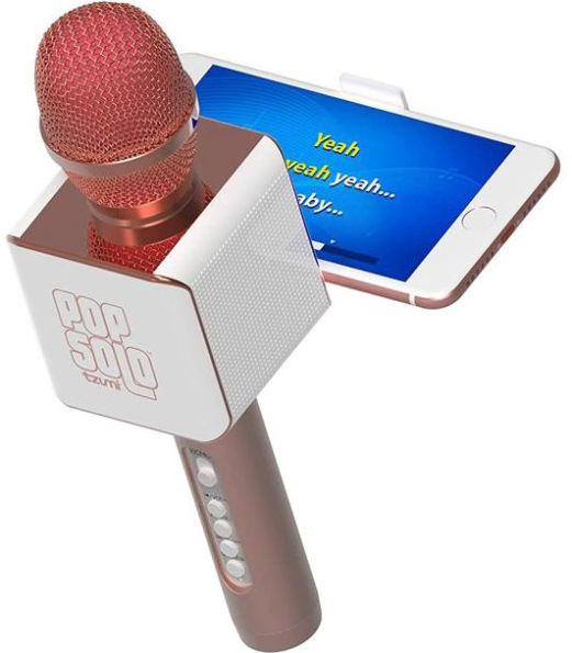 Tzumi PopSolo Wireless Bluetooth Karaoke Microphone - Rose Gold