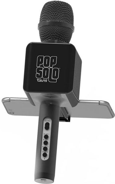 Tzumi PopSolo Wireless Bluetooth Karaoke Microphone - Black