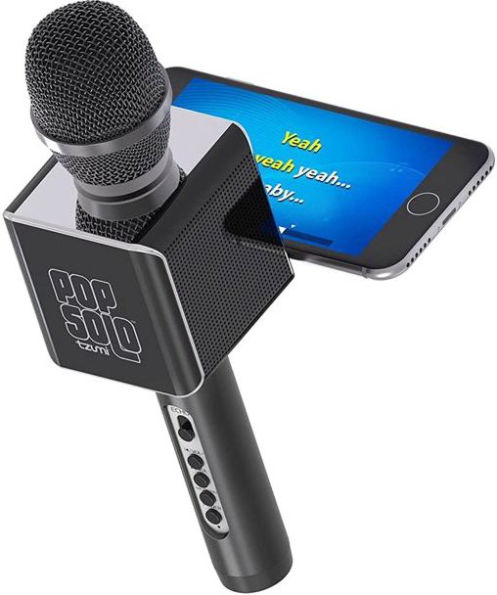 Tzumi PopSolo Wireless Bluetooth Karaoke Microphone - Black