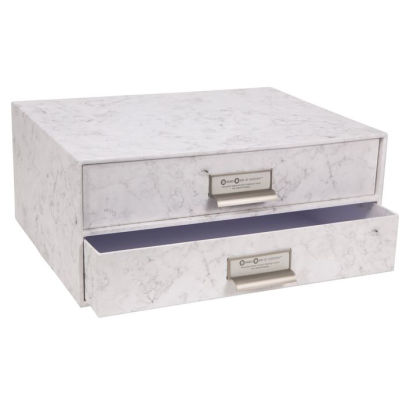 Bigso Box Of Sweden Marble 2 Drawer Storage 841411108066 Item