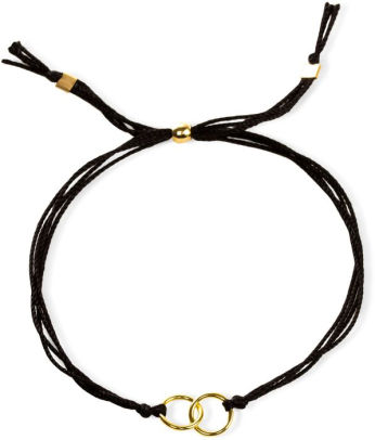 gold string bracelet
