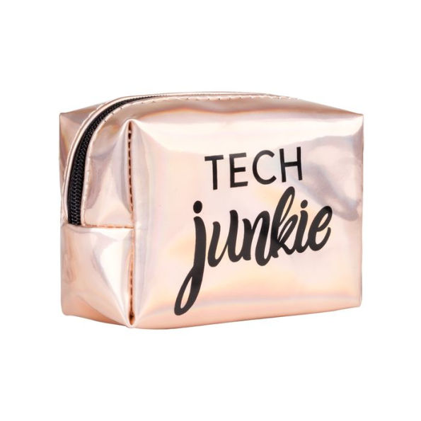 Rose Gold Tech Junkie Kit - Includes: Earbuds, Universal Charger, Wall Charging Hub, Phone Stand.