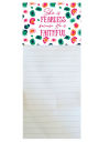 She is Fearless because He is Faithful Magnetic Notepad