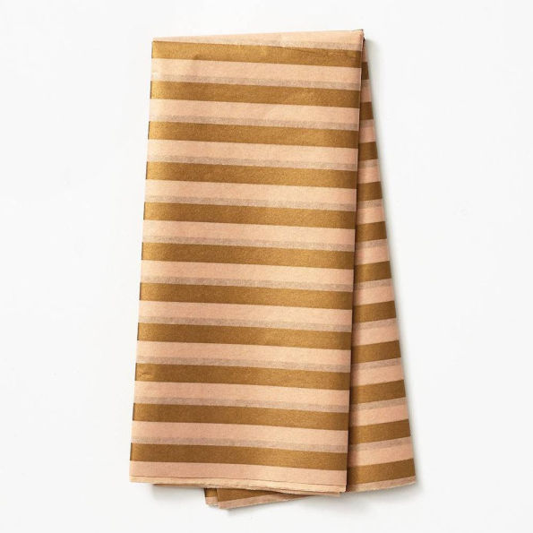 Cream & Gold Stripe Tissue Paper