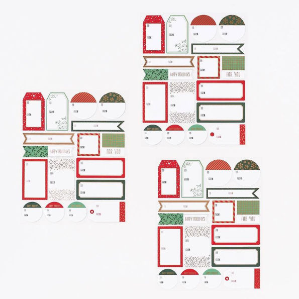 Traditional Christmas Gift Labels