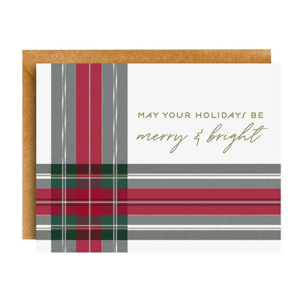 XMAS LUXE LTP FOIL A2 Merry and Bright Plaid FLD S/10