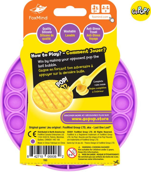 Go Pop! Roundo - The Clever Popping Game - Purple