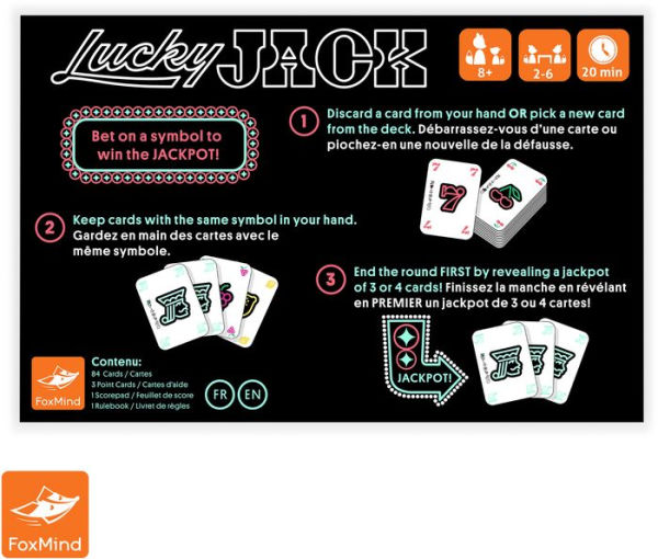 Lucky Jack Card Game by Richard Brault, Pascal Thoniel