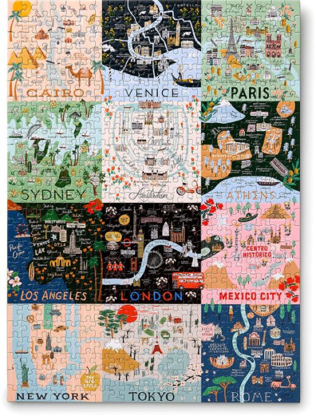 Rifle Paper 500 Piece Jigsaw Puzzle - Maps