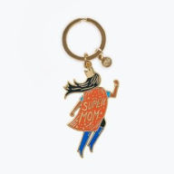 Title: Soaring Super Mom Keychain