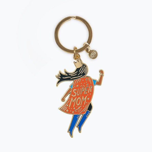 Soaring Super Mom Keychain