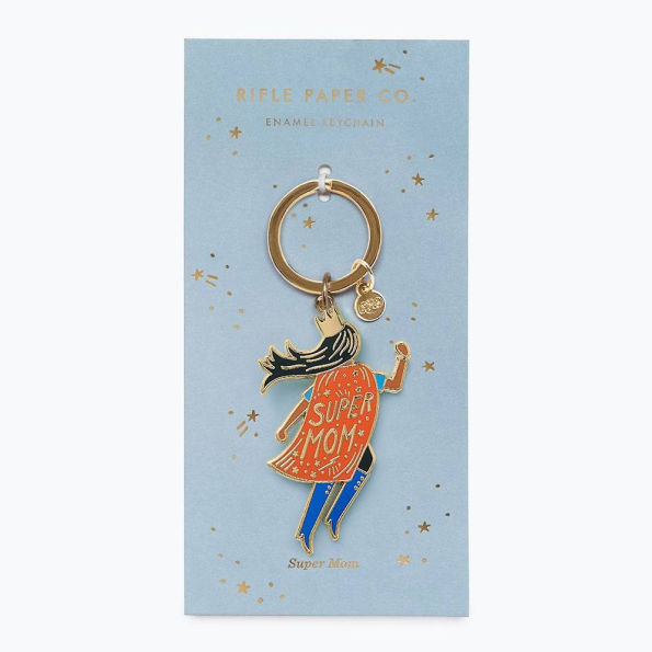 Soaring Super Mom Keychain