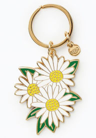 Title: Daisies Enamel Keychain