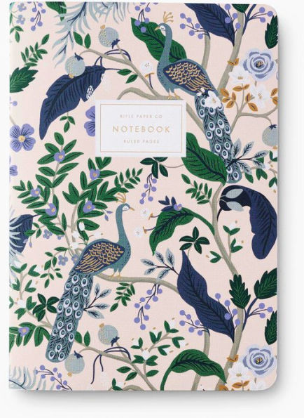 Rifle Paper Co. Peacock Stitched Notebooks