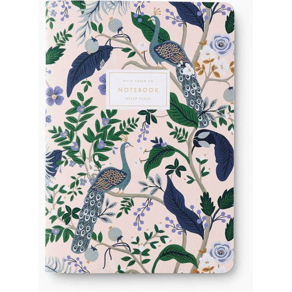 Rifle Paper Co. Peacock Stitched Notebooks