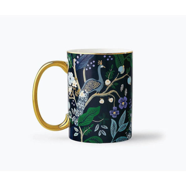 Rifle Paper Co. Peacock Porcelain Mug