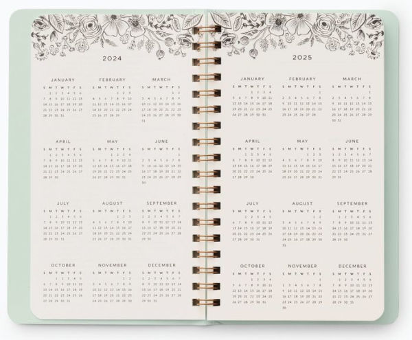 2024 Blossom 12-Month Spiral Pocket Planner