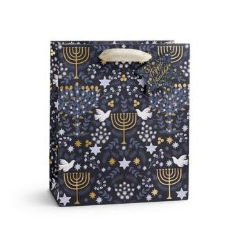 MED Rifle Hanukkah Floral Gift Bag