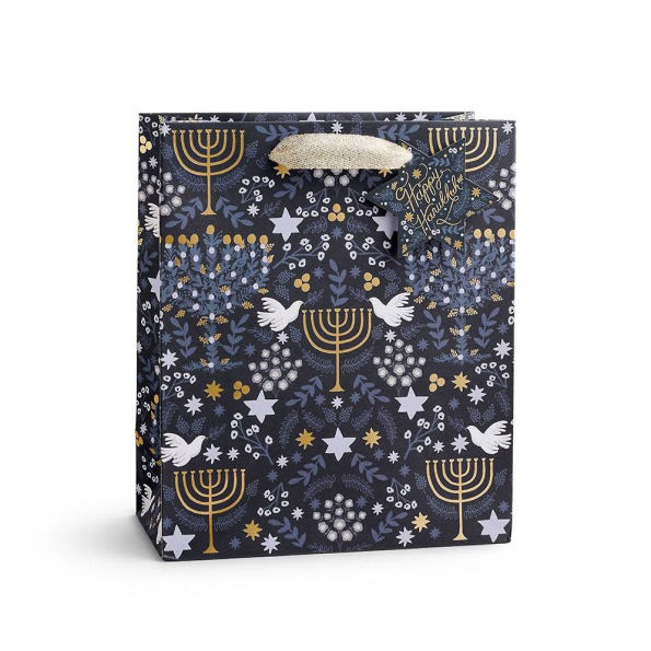 Rifle Paper Co. Hanukkah Floral Medium Gift Bag