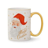 Title: Winking Santa Claus Porcelain Mug