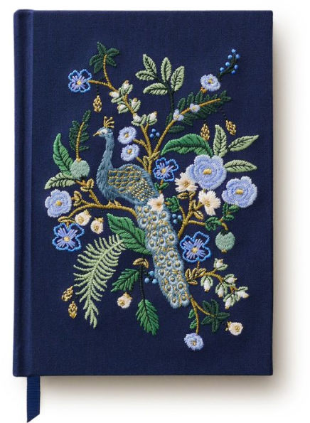 Peacock Embroidered Journal