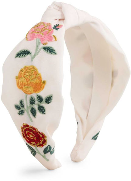 Roses Embroidered Headband
